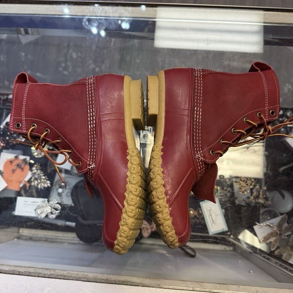 Rare Women's L.L. Bean Limited Edition 8" Heart Red Duck Boots Size 8 - Picture 9 of 10